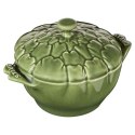Mini Cocotte ceramiczny okrągły karczoch STAUB 40500-326-0 - zielony 470 ml