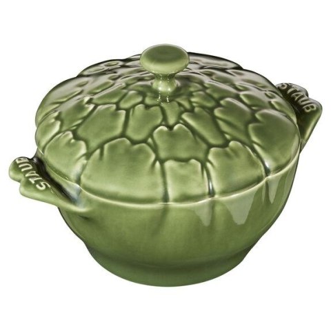 Mini Cocotte ceramiczny okrągły karczoch STAUB 40500-326-0 - zielony 470 ml Mini Cocotte ceramiczny okrągły karczoch STAUB 40500-326-0 - zielony 470 ml