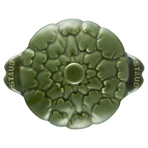 Mini Cocotte ceramiczny okrągły karczoch STAUB 40500-326-0 - zielony 470 ml Mini Cocotte ceramiczny okrągły karczoch STAUB 40500-326-0 - zielony 470 ml