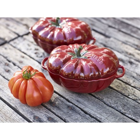 Mini Cocotte ceramiczny owalny pomidor STAUB 40511-855-0 - czerwony 500 ml Mini Cocotte ceramiczny owalny pomidor STAUB 40511-855-0 - czerwony 500 ml