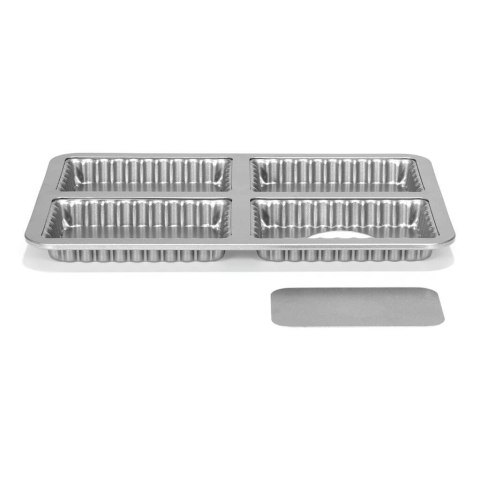 PATISSE SILVER-TOP Forma na 4 prostokątne mini tarty/quiche z wyjmowanym dnem PATISSE SILVER-TOP Forma na 4 prostokątne mini tarty/quiche z wyjmowanym dnem