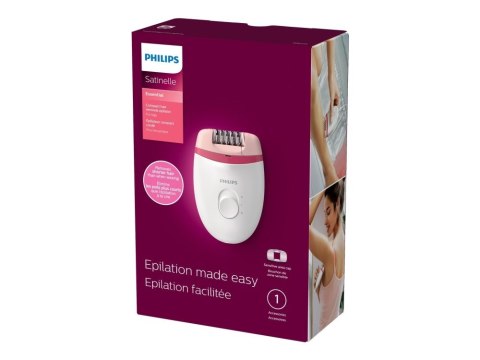 Philips Satinelle Essential BRE235/00 Kompaktowy depilator zasilany sieciowo Philips Satinelle Essential BRE235/00 Kompaktowy depilator zasilany sieciowo