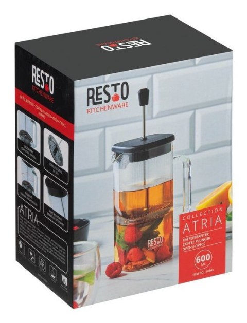 Resto Kitchenware 90503 dzbanek do herbaty Pojedynczy dzbanek 600 ml Czarny Resto Kitchenware 90503 dzbanek do herbaty Pojedynczy dzbanek 600 ml Czarny