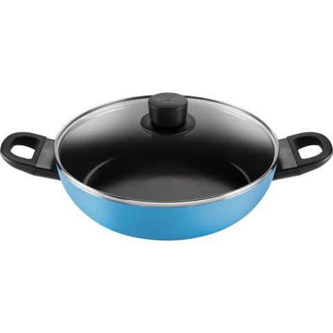 BALLARINI CAPRERA Patelnia głęboka 2H z pokrywką 28 cm niebieska BALLARINI CAPRERA Patelnia głęboka 2H z pokrywką 28 cm niebieska