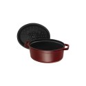 GARNEK ŻELIWNY OWALNY STAUB 40509-366-0 - 5,5 LTR GRENADYNOWY