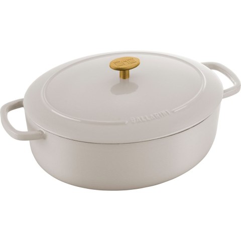 Garnek żeliwny owalny Ballarini Bellamonte - Kość słoniowa, 6.5 ltr Garnek żeliwny owalny Ballarini Bellamonte - Kość słoniowa, 6.5 ltr