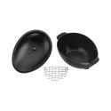 Garnek żeliwny owalny małż STAUB 40509-494-0 - czarny 2 ltr