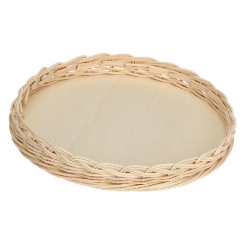 LA PORCELLANA BIANCA MIDOLLINO Wiklinowy kosz na naczynie do tarty 28 cm LA PORCELLANA BIANCA MIDOLLINO Wiklinowy kosz na naczynie do tarty 28 cm