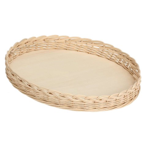 LA PORCELLANA BIANCA MIDOLLINO Wiklinowy kosz na naczynie do tarty 32 cm LA PORCELLANA BIANCA MIDOLLINO Wiklinowy kosz na naczynie do tarty 32 cm