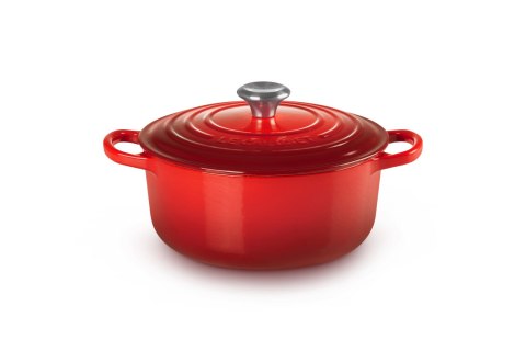 Le Creuset Signature Roaster okrągły 22cm wiśniowy Le Creuset Signature Roaster okrągły 22cm wiśniowy