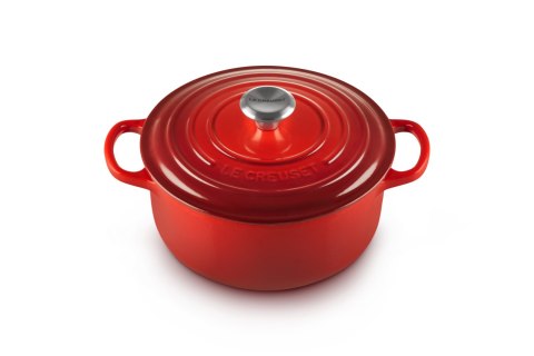 Le Creuset Signature Roaster okrągły 22cm wiśniowy Le Creuset Signature Roaster okrągły 22cm wiśniowy