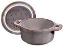 Mini Cocotte okrągły STAUB 40511-998-0 - antyczny szary 200 ml