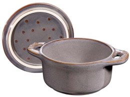 Mini Cocotte okrągły STAUB 40511-998-0 - antyczny szary 200 ml