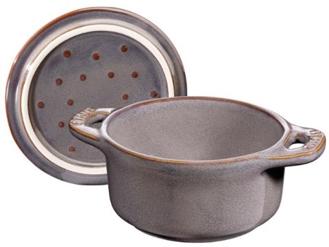Mini Cocotte okrągły STAUB 40511-998-0 - antyczny szary 200 ml Mini Cocotte okrągły STAUB 40511-998-0 - antyczny szary 200 ml