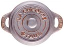 Mini Cocotte okrągły STAUB 40511-998-0 - antyczny szary 200 ml