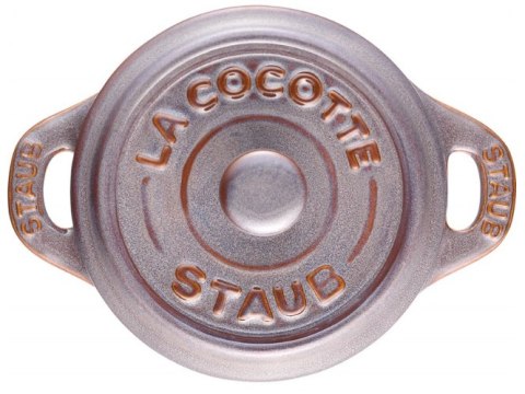 Mini Cocotte okrągły STAUB 40511-998-0 - antyczny szary 200 ml Mini Cocotte okrągły STAUB 40511-998-0 - antyczny szary 200 ml