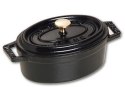 Mini garnek żeliwny owalny Staub - 250 ml, Czarny