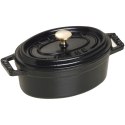 Mini garnek żeliwny owalny Staub - 250 ml, Czarny