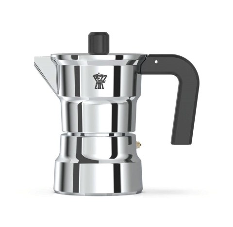 PEZZETTI SOLIDEXPRESS Aluminiowa kawiarka (1 filiżanka) - Srebrny PEZZETTI SOLIDEXPRESS Aluminiowa kawiarka (1 filiżanka) - Srebrny