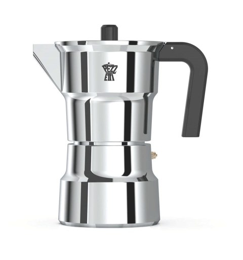 PEZZETTI SOLIDEXPRESS Aluminiowa kawiarka (6 filiżanek) - Srebrny PEZZETTI SOLIDEXPRESS Aluminiowa kawiarka (6 filiżanek) - Srebrny