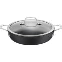 Patelnia BALLARINI Alba głęboka z 2 uchwytami tytanowa 24 cm ALBG3ED.24D