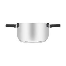 Resto Kitchenware Anser 2,5 l Okrągły Czarny, Stal nierdzewna