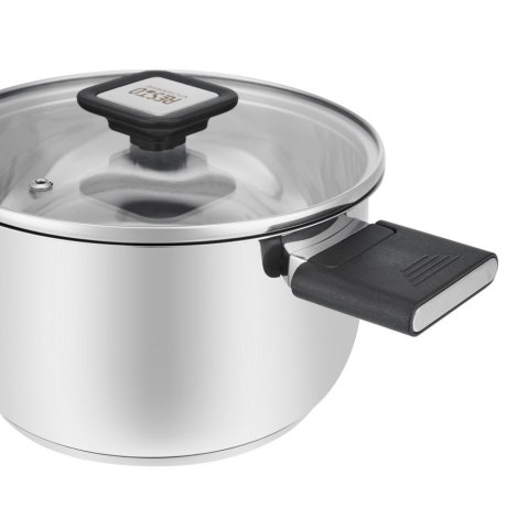 Resto Kitchenware Anser 2,5 l Okrągły Czarny, Stal nierdzewna Resto Kitchenware Anser 2,5 l Okrągły Czarny, Stal nierdzewna
