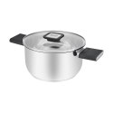 Resto Kitchenware Anser 2,5 l Okrągły Czarny, Stal nierdzewna