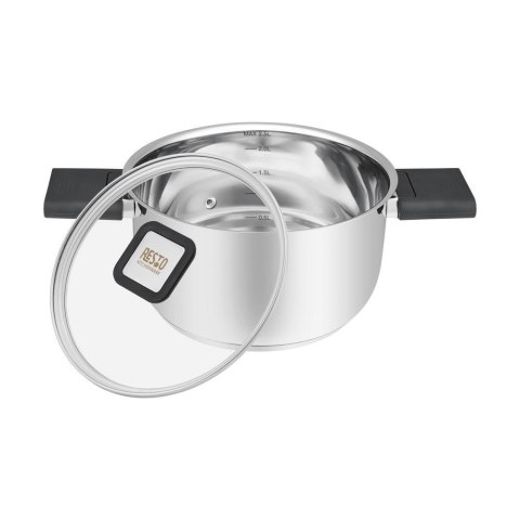 Resto Kitchenware Anser 2,5 l Okrągły Czarny, Stal nierdzewna Resto Kitchenware Anser 2,5 l Okrągły Czarny, Stal nierdzewna