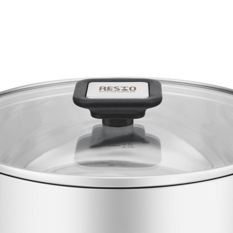 Resto Kitchenware Anser 3,2 l Okrągły Czarny, Stal nierdzewna Resto Kitchenware Anser 3,2 l Okrągły Czarny, Stal nierdzewna