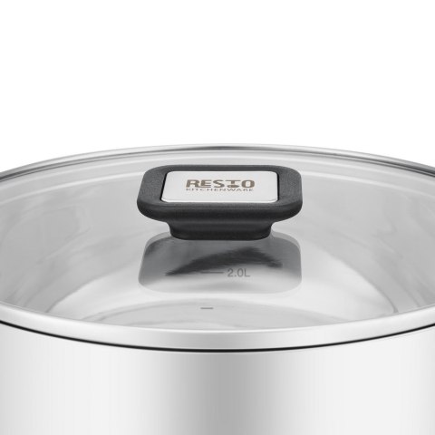 Resto Kitchenware Anser 3,2 l Okrągły Czarny, Stal nierdzewna Resto Kitchenware Anser 3,2 l Okrągły Czarny, Stal nierdzewna