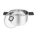 Resto Kitchenware Anser 3,2 l Okrągły Czarny, Stal nierdzewna