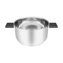 Resto Kitchenware Anser 4,4 l Okrągły Czarny, Stal nierdzewna