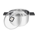 Resto Kitchenware Anser 4,4 l Okrągły Czarny, Stal nierdzewna