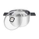 Resto Kitchenware Anser 4,4 l Okrągły Czarny, Stal nierdzewna