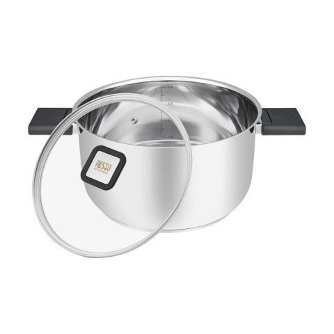 Resto Kitchenware Anser 4,4 l Okrągły Czarny, Stal nierdzewna Resto Kitchenware Anser 4,4 l Okrągły Czarny, Stal nierdzewna