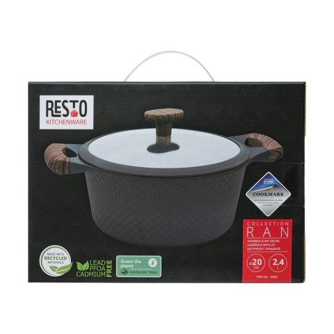 Resto Kitchenware Ran 2,4 l Okrągły Czarny, Drewno Resto Kitchenware Ran 2,4 l Okrągły Czarny, Drewno