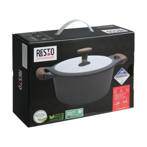 Resto Kitchenware Ran 2,4 l Okrągły Czarny, Drewno Resto Kitchenware Ran 2,4 l Okrągły Czarny, Drewno
