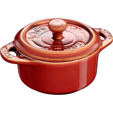 STAUB GIFT GIVING Mini cocotte okrągły 200 ml, kasztanowy STAUB GIFT GIVING Mini cocotte okrągły 200 ml, kasztanowy
