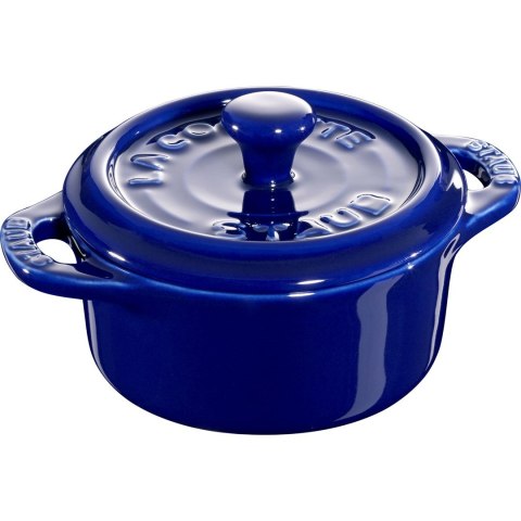 Staub Mini Cocotte Okrągły - 200 ml, Niebieski Staub Mini Cocotte Okrągły - 200 ml, Niebieski