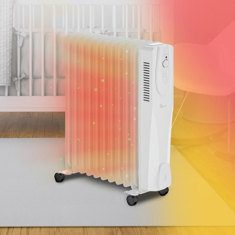 Extralink Elektryczny grzejnik olejowy NY-25W1 2500W, 11 żeberek Extralink Elektryczny grzejnik olejowy NY-25W1 2500W, 11 żeberek
