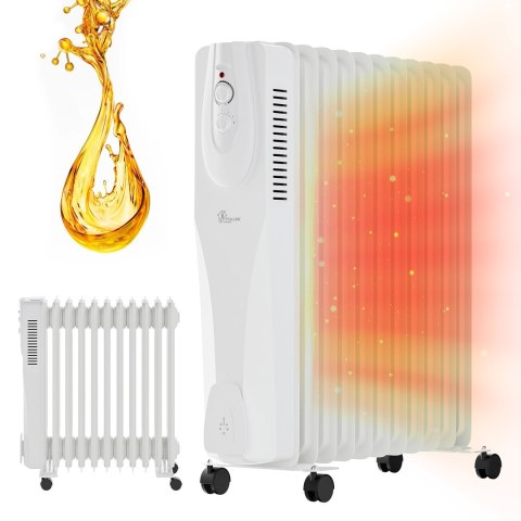 Extralink Elektryczny grzejnik olejowy NY-25W1 2500W, 11 żeberek Extralink Elektryczny grzejnik olejowy NY-25W1 2500W, 11 żeberek