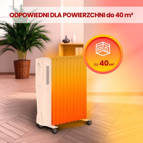 Extralink Elektryczny grzejnik olejowy NY-25W1 2500W, 11 żeberek Extralink Elektryczny grzejnik olejowy NY-25W1 2500W, 11 żeberek