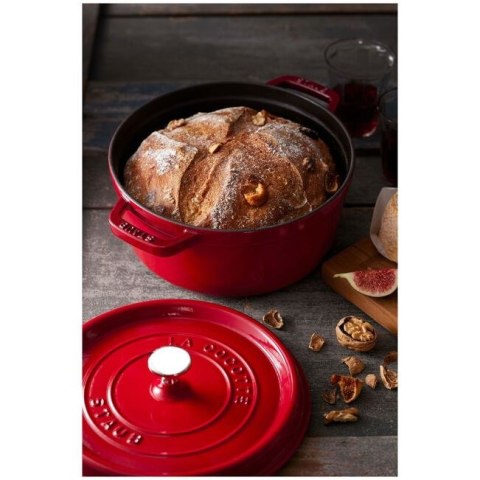 Garnek żeliwny okrągły Staub - 3.8 ltr, Czerwony Garnek żeliwny okrągły Staub - 3.8 ltr, Czerwony