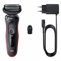 Golarka BRAUN SERIES 5 51-R1000S do golenia na mokro i na sucho Czarny, Czerwony