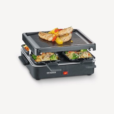 Grill raclette Severin RG 2370 4 os. 600 W Czarny Grill raclette Severin RG 2370 4 os. 600 W Czarny