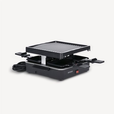 Grill raclette Severin RG 2370 4 os. 600 W Czarny Grill raclette Severin RG 2370 4 os. 600 W Czarny