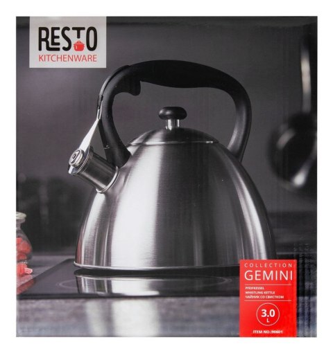 Resto Kitchenware 90601 czajnik 3 l Stal nierdzewna Resto Kitchenware 90601 czajnik 3 l Stal nierdzewna