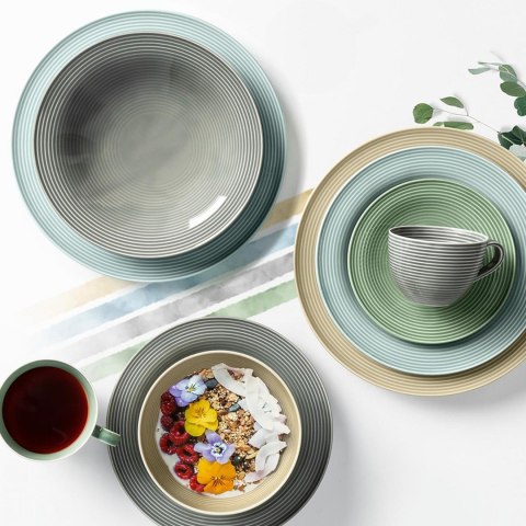 Seltmann Weiden Beat Talerz do sałatek Okrągły Porcelana Szary 1 szt. Seltmann Weiden Beat Talerz do sałatek Okrągły Porcelana Szary 1 szt.