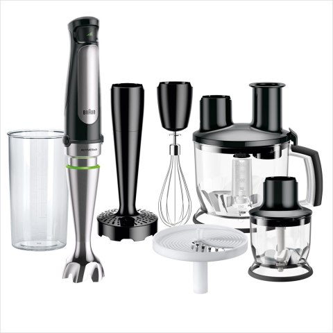 Braun MQ 7087X 1,2 l Blender immersyjny 1000 W Czarny, Stal nierdzewna Braun MQ 7087X 1,2 l Blender immersyjny 1000 W Czarny, Stal nierdzewna
